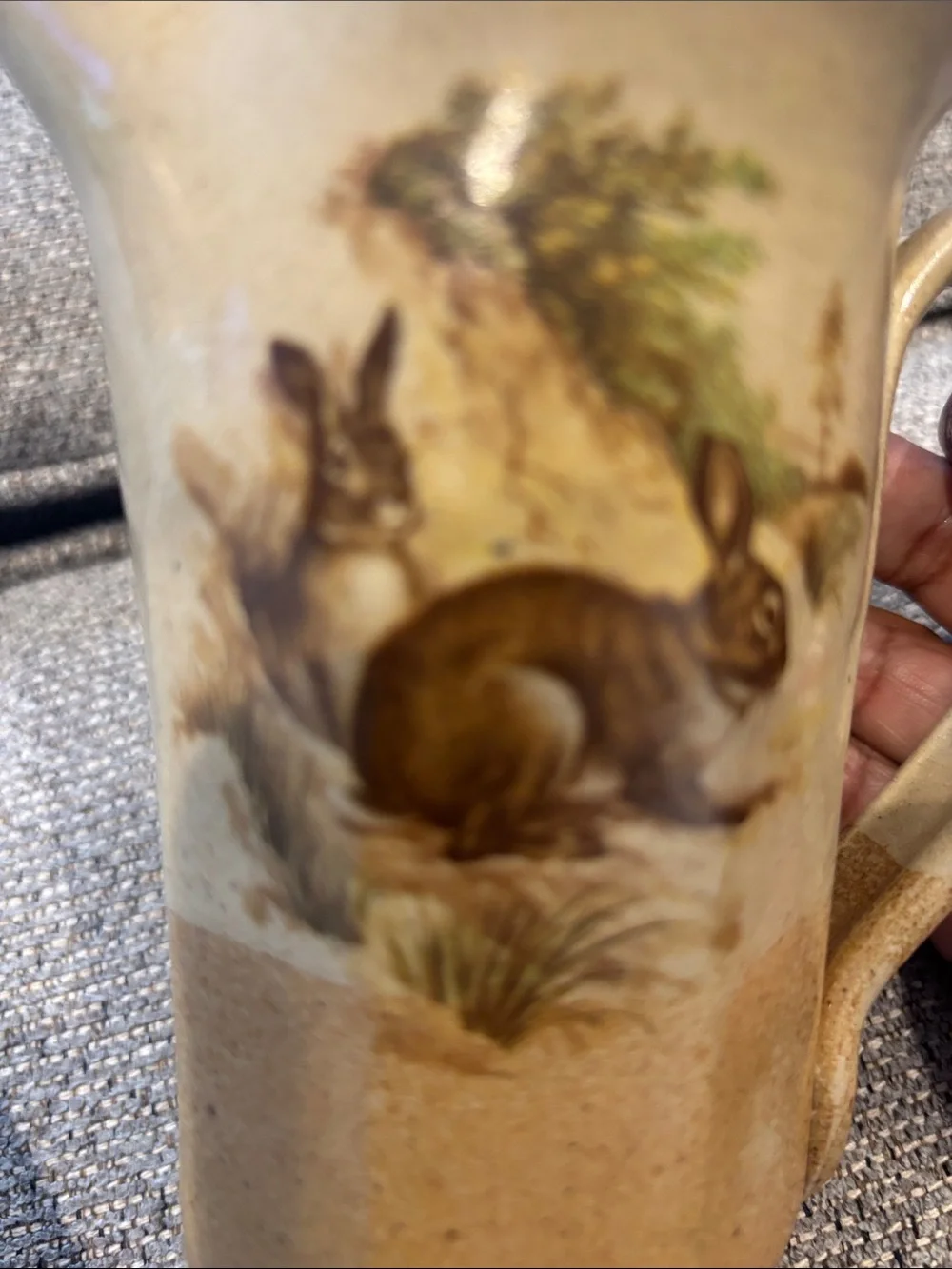 N/A beige stoneware